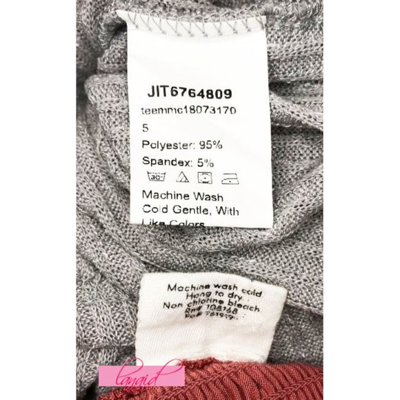 BUNDLE Off-The-Shoulder Tops Grey Wrap Terracotta Pink Coral Smocked Blouse XS - Picture 12 of 13